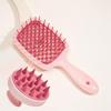 Frasco Borrifador Popular Transfronteiriço Escova Massageadora de Shampoo Frasco de Tinta de Cabelo Especial para Mulheres Pente Modelador de Cabelo Fofo Conjunto