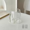 Taza de Agua Cónica de Vidrio Borosilicato Creativa Monte Fuji Transparente Taza para Jugo Vaso para Bebidas Vaso para Cóctel