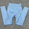 Pantalones de Correr Fitness Yoga Populares Europeos y Americanos Pantalones de Fitness Sin Costuras Cintura Alta Moda Forma de V Mallas Deportivas Pantalones de Yoga