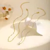 Collar de Cobre Multicapa Transfronterizo para Mujer, Galvanizado, Moderno, Estilo Minimalista, Cadena para Clavícula de Moda y Versátil