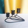 Fábrica creativo serie clásica europea y americana hierro candelabro varilla cera candelabro hierro decoración romántico hogar mesa de comedor vela
