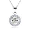 Colección de Collares Universales de Plata S925 Más Vendidos, Cadena para Clavícula de Alto Grado Estilo Coreano Completamente Incrustada con Diamantes, Venta al por Mayor para Transmisiones en Vivo