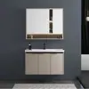 Colgante de baño Aleación de Aluminio Gabinete de Baño Estilo Crema Lavabo Sencillo Venta al por Mayor de Fábrica Lavamanos de Pared