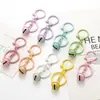Llavero de Metal Pintado Colorido de Caramelo Cadena para Teléfono Móvil Colgante Cierre de Langosta Material Accesorios para Joyería DIY Llavero