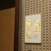 AliExpress Explosiones Pegatinas de Pared Espejo Baño Señal de Baño Pegatinas de Pared Espejo Bar Baño Baño Hombres y Mujeres