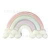 Flor de zapato de resina rosa linda para zapato tipo zueco DIY Accesorios Hebilla Decorativa de Flor de Nube Blanca Arcoíris Venta al por mayor Transfronteriza