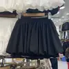 Saia godê xadrez color block feminina petite da Amazon, novo estilo primavera/verão 2026, design anti-exposição