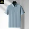 Camisa polo sin costuras para hombre de nailon-spandex, seda de hielo, manga corta, ligera, camisa de aire acondicionado, polo con cuello, uniforme de equipo para hombre, ropa de trabajo, hecho a medida
