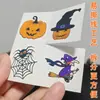 Pegatinas de Tatuaje de Halloween para Niños Caricatura Calabaza Maquillaje Pegatinas Faciales Decorativas Murciélago Maquillaje Accesorios para Eventos y Actuaciones