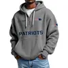 Ropa Nueva para Hombre Transfronteriza 3D Amazon Más Vendida Sudadera con Cremallera Tendencia de Comercio Exterior Sudadera Serie Nueva de la NFL