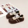 Zapatos de Entrenamiento Alemanes Vintage de Suela Gruesa Otoño 2026, Tenis Casuales para Niños, Zapatos de Tabla con Cordones para Niños y Niñas, Modernos y Versátiles