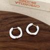 Pendientes Geométricos Exquisitos de Moda con Goteo de Aceite, Sentido Simple de Gama Alta, Diseño de Nicho, Tendencia, Pendientes Versátiles para el Uso Diario