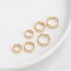 Juego de Anillos Ondulados Rellenos de Oro de 14 Quilates que Conservan el Color Anillo de Cuentas Anillo Separador de Cuentas Pulsera de Hilo Hecha a Mano DIY Collar Accesorios de Joyería