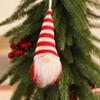 Nuevas decoraciones navideñas transfronterizas Colgante pequeño de punto de Navidad Árbol de Navidad Muñeco anciano sin rostro Colgante pequeño colgante