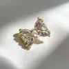 Pulsera de Mariposa Chapada en Oro de Cobre de 18K Cadena de Perlas con Cuentas Espaciadoras Porosas Pulsera Accesorios para Joyería DIY Fabricante Mayorista