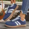 Zapatillas de Entrenamiento Alemanas de Suela Plana para Mujer Primavera y Otoño 2026 Estilo de Comercio Exterior Talla Grande Tenis Deportivos Zapatos Casuales de Moda Blancos para Mujer