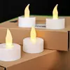 Velas LED Pequeñas tipo Velas de Té Cr2032 Transfronterizas para Accesorios de Boda, Velas Románticas de Larga Duración con Control Remoto que se Iluminan