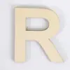 Letras capitais inglesas de madeira DIY 26 letras lascas de madeira artesanato acessórios de decoração para casa adereços para fotos