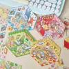 Pegatinas de Paisaje Estereoscópico 3D para Mascotas de la Madrugada Serie Paraíso Maravilloso Pegatinas para Decoración de Escenas Miniatura Hechas a Mano