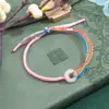 2026 Ano do Cavalo Novo Modelo Festival do Barco-Dragão Fio Colorido DIY Pulseira Zongzi Escama de Cobra Fio de Cobra Pulseira Trançada Feita à Mão