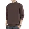 Camiseta térmica de polar para hombre al por mayor para otoño e invierno, color liso, corte ajustado, que retiene el calor, moderna, de manga larga