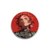 Anime Japonés y Coreano Demon Slayer Broche Divertido Insignia de Metal Accesorios para Ropa Pines de Solapa Patrón Geométrico Redondo Venta al por Mayor de Fábrica