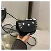 Bolsa Pequeña Linda Niña 2025 Nueva Bolso de Hombro Cruzado Dibujo Animado Gato Kt Niña Bolso Corazón de Niña Mini Bolso