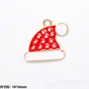 Colgante de Aleación Esmaltada Navideño Colgante de Gota Papá Noel Muñeco de Nieve Reno Colgante de Dibujos Animados Accesorios para Joyería DIY Pulsera Al Por Mayor