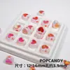 Cuentas Acrílicas Sandwich Coloridas de Amor en Cuentas, Accesorios de Joyería Hechos a Mano, Cuentas Sueltas, Cuentas Accesorios para Cadena de Teléfono Móvil DIY
