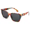 Gafas de Sol Ovaladas de Marco Grande Coloridas Estilo Europeo y Americano para Hombres, Mujeres y Niños Gafas de Sol con Protección Solar para Vacaciones 131 Rt137