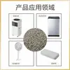 Partículas de Material ABS Modificado para Piezas de Carcasa, Material Plástico Especial, Resistente al Fuego, Alta Resistencia al Impacto, Gránulos de Plástico ABS Ignífugo Blanco Gris