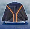 Pesca invernal camping sauna mirador algodón grueso con chimenea leña boca cálida casa de pesca en hielo con apertura grande tapete fijo