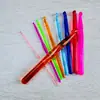 3mm-12mm Colorido Cristal Ganchillo Plástico Suéter Tejer Herramienta Gancho de Crochet