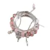 Pulseira de Contas Borboleta Chinesa, Mesmo Estilo para Mulheres, Impressão de Luxo Leve, Temperamento Nicho de Alto Padrão, Pulseira de Casal, Presente para Melhor Amiga