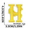 Mil Victorias Pluma Amarilla Letra Número Bordado Parche de Tela Adhesivo Termofusible Ropa Zapatos Sombreros Accesorios Parche Decorativo Termoadhesivo