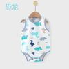 Clase de verano para bebé un mameluco bebé masculino y femenino mameluco sin mangas para bebé recién nacido mameluco triángulo sin huesos ropa de funda