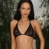 Nuevo Ins Sexy Bikini de Tres Puntos con Cordones Ropa de Baño para Mujer Sujetador de Lunares Íntimos Sexy Exportación