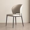 Cadeira de Jantar Minimalista Estilo Italiano Doméstico Luxo Leve Minimalista High-end Sense Stool Cadeira de Couro Estilo Italiano Cadeira de Designer