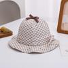 Gorro de Bebé Estilo Coreano Otoño Niña de Bebé Moda Sombrero de Pescador para Bebé Ajustable Sombrero Cubeta para Bebé Sombrero de Sol para Niñas