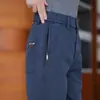 Pantalones de trabajo finos de primavera y otoño para hombre, pantalones de pierna recta, pantalones casuales transpirables, pantalones deportivos, pantalones de vestir sueltos versátiles para hombre