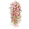 Amazon Cross-Border Ipomeia Artificial Eucalipto Flor Trombeta Videira Pendurada na Parede Jardim Pátio Flor Artificial Videira Decorativa
