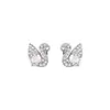 Brincos de Prata Esterlina 925 Acessíveis de Luxo com Diamante Cisne Zircônia para Mulheres Design Simples de Nicho Modernos Exquisitos Brincos 8376A
