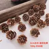 Pinhas Secas Naturais Materiais de Decoração para Árvore de Natal Fotografia de Bolos e Sobremesas Adereços para Fotografia de Buquês Florais Baoshi
