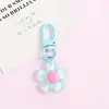 Chaveiro de Flor Transparente Fofo e Fresco Ornamento Criativo DIY para Bolsa Acessórios de Pétalas Pingente Atacado