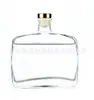 Em Estoque Garrafa Difusora de Aroma Flutuante Estilo Ins de Vidro Vazia, Transparente Plana 100ml Garrafa para Óleo Essencial Desodorizante com Tampa para Uso Doméstico