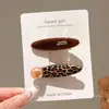 Presilha de Cabelo de Alto Padrão Coreana para Mulheres Presilha de Lã Estilo Retrô Outono Inverno Presilha para Franja Presilha Fofa de Coração Acessórios de Cabelo Adorno de Cabeça