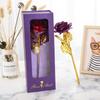 Caixa de Presente Janela Flip Folha de Ouro Rosa Dia das Mães Dia dos Namorados Presente Criativo Flor Artificial Comércio Exterior Atacado Pequeno Presente