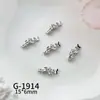 Nuevo Arte de Uñas Circonita Estilo de Lujo de Alta Gama Punta Francesa Pedrería Versátil Decoraciones Brillantes para Uñas Corazón Lazo