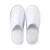 Chinelos de Algodão Fino Branco para Hotel Atacado Chinelos Descartáveis de Pelúcia Hotel Hotel B&B Chinelos Suprimentos para Hotel