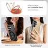 Compatible con Samsung S26 Ultra, funda de teléfono giratoria con clic amortiguado y soporte magnético, cubierta protectora anticaídas A57, funda A16